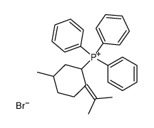 (5-methyl-2-(propan-2-ylidene)cyclohexyl)triphenylphosphonium bromide Structure