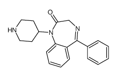 5-phenyl-1-piperidin-4-yl-3H-1,4-benzodiazepin-2-one Structure