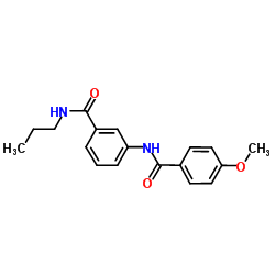 3-[(4-Methoxybenzoyl)amino]-N-propylbenzamide结构式