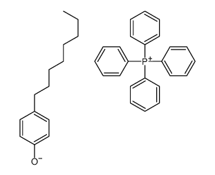 tetraphenylphosphonium, salt with 4-octylphenol (1:1) structure