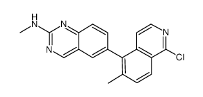 6-(1-chloro-6-methylisoquinolin-5-yl)-N-methylquinazolin-2-amine Structure