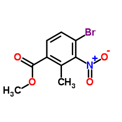 Methyl 4-bromo-2-methyl-3-nitrobenzoate结构式