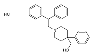 [1-(2,2-diphenylethyl)-4-phenylpiperidin-4-yl]methanol,hydrochloride结构式