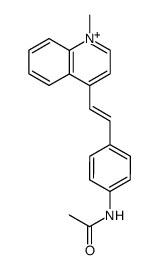 4-(4-acetylamino-styryl)-1-methyl-quinolinium Structure