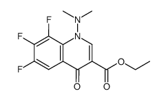 1-(Dimethylamino)-6,7,8-trifluor-1,4-dihydro-4-oxo-3-chinolincarbonsaeure-ethylester Structure