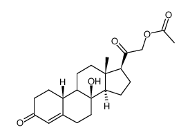 8-Hydroxy-19-nor-cortex-on-21-acetat结构式