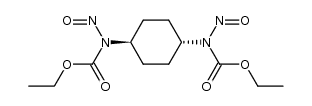 trans-N.N'-Dinitroso-N.N'-dicarbethoxy-1.4-diamino-cyclohexan结构式