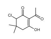 2-acetyl-4-chloro-5,5-dimethyl-1,3-cyclohexanedione Structure