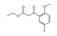 Ethyl 2-methoxy-5-fluorobenzoylacetate结构式