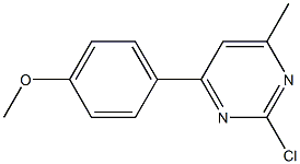 2-Chloro-4-(4-methoxy-phenyl)-6-methyl-pyrimidine Structure