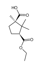 (+-)-cis-camphoric acid-3-ethyl ester结构式