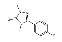 5-(4-fluorophenyl)-2,4-dimethyl-1,2,4-triazole-3-thione结构式