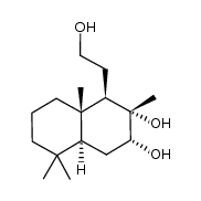 (1R,2S,3R,4aS,8aS)-1-(2-hydroxyethyl)-2,5,5,8a-tetramethyldecahydronaphthalene-2,3-diol Structure