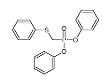 [phenoxy(phenylsulfanylmethyl)phosphoryl]oxybenzene Structure