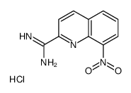 8-nitroquinoline-2-carboximidamide,hydrochloride Structure