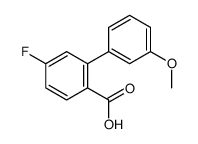 4-fluoro-2-(3-methoxyphenyl)benzoic acid结构式