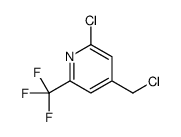 2-chloro-4-(chloromethyl)-6-(trifluoromethyl)pyridine结构式