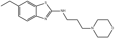 6-乙基-N-(3-吗啉代丙基)苯并[D]噻唑-2-胺结构式