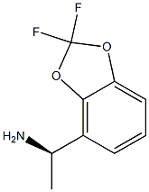 (R)-1-(2,2-二氟-苯并[1,3]二氧杂环戊烯-4-基)-乙胺结构式