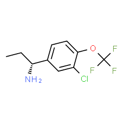 (1R)-1-[3-CHLORO-4-(TRIFLUOROMETHOXY)PHENYL]PROPYLAMINE Structure