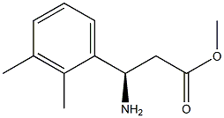 methyl (3r)-3-amino-3-(2,3-dimethylphenyl)propanoate结构式