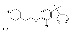 4-[2-[2-chloro-4-(2-phenylpropan-2-yl)phenoxy]ethyl]piperidine,hydrochloride结构式