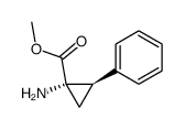 Cyclopropanecarboxylic acid, 1-amino-2-phenyl-, methyl ester, (1S-trans)- picture