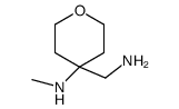 Tetrahydro-4-(methylamino)-2H-pyran-4-methanamine structure