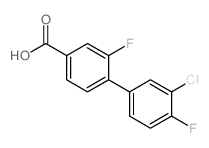 4-(3-氯-4-氟苯基)-3-氟苯甲酸结构式