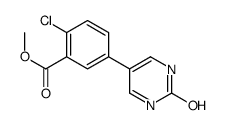 methyl 2-chloro-5-(2-oxo-1H-pyrimidin-5-yl)benzoate Structure