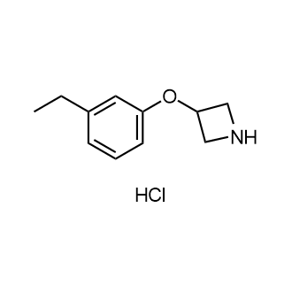 3-(3-乙基苯氧基)氮杂环丁烷盐酸盐结构式