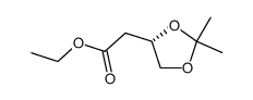 ethyl (3S)-3,4-dihydroxy-3,4-O-isopropylidene-butanoate结构式