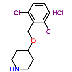 4-[(2,6-Dichlorobenzyl)oxy]piperidine hydrochloride (1:1)结构式