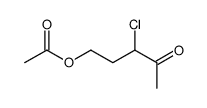 2-chloro-3-oxopentyl acetate Structure