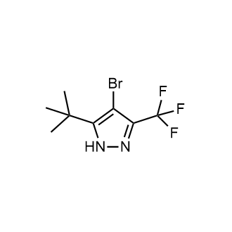 4-Bromo-3-tert-butyl-5-(trifluoromethyl)-1H-pyrazole picture