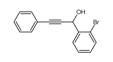 2-bromo-α-(phenylethynyl)-benzenemethanol结构式