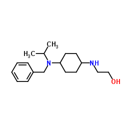 2-({4-[Benzyl(isopropyl)amino]cyclohexyl}amino)ethanol Structure