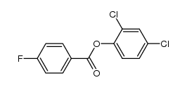 1-[(4-fluorobenzoyl)oxy]-2,4-dichlorobenzene结构式