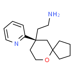 6-​Oxaspiro[4.5]​decane-​9-​ethanamine, 9-​(2-​pyridinyl)​-​, (9R)​- structure