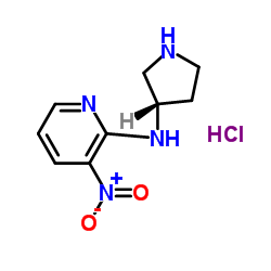 3-nitro-N-[(3S)-pyrrolidin-3-yl]pyridin-2-amine;hydrochloride图片