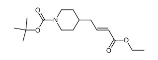 Ethyl 4-(N-Boc-piperidin-4-yl)-trans-crotonate结构式