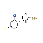 4-(2-氯-4-氟苯基)噻唑-2-胺结构式