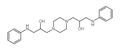 1,4-Piperazinediethanol,a1,a4-bis[(phenylamino)methyl]-结构式