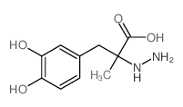 Benzenepropanoic acid, a-hydrazinyl-3,4-dihydroxy-a-methyl- Structure