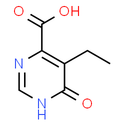 5-乙基-6-氧代-1,6-二氢嘧啶-4-甲酸结构式