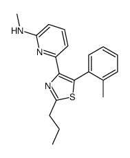 N-methyl-6-[5-(2-methylphenyl)-2-propyl-1,3-thiazol-4-yl]pyridin-2-amine结构式