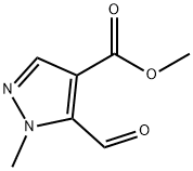 5-甲酰基-1-甲基-1H-吡唑-4-羧酸甲酯结构式