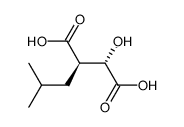 (2S,3R)-3-isobutyl-2-hydroxysuccinic acid结构式