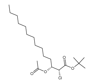 tert-butyl (2R,3R)-3-acetoxy-2-chlorotetradecanoate结构式