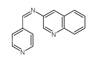 3-Quinolinamine,N-(4-pyridinylmethylene)- Structure